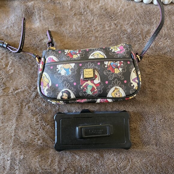 Dooney & Bourke Disney Parks Runaway Princess Crossbody Pouchette Bag Black NWOT - Picture 7 of 16